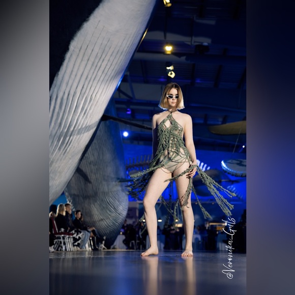 Handmade Macramé Mini Dress Festival Coachella - Picture 11 of 17